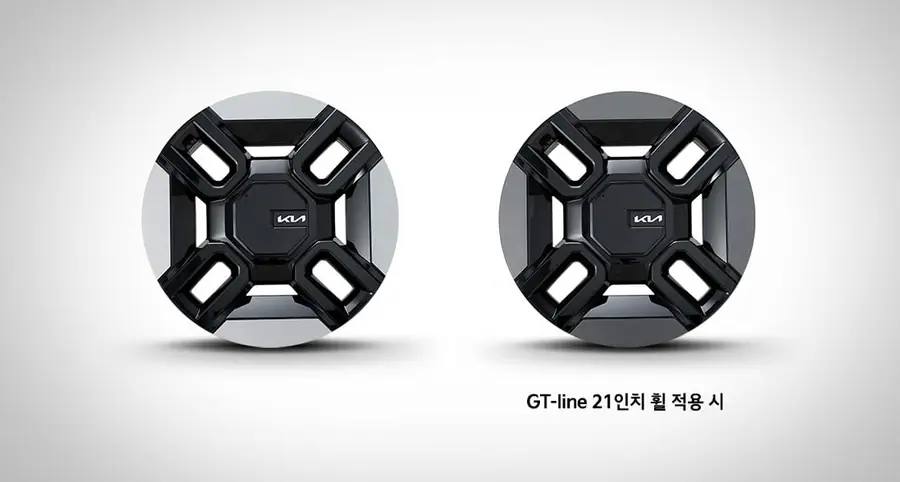 21인치 휠 기아 공식 옵션 이미지